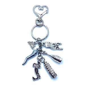 Italy Keychain Bag Charm Italian Theme Charms